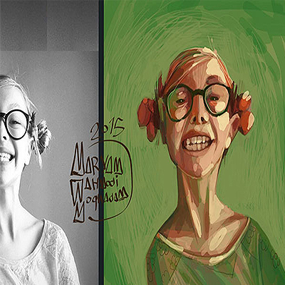 مجموعه پرتره‌های دیجیتال از آثار مریم محمودی مقدم